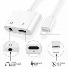 Adattatore cuffie e caricatore doppio splitter caricabatterie Jack 3.5 mm LD-140