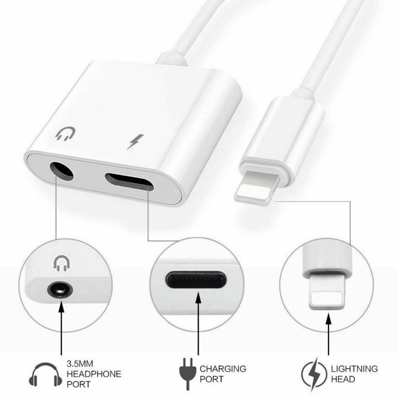 DOBO Adattatore cuffie e caricatore doppio splitter caricabatterie ...