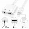DOBO Adattatore cuffie e caricatore doppio splitter caricabatterie ...