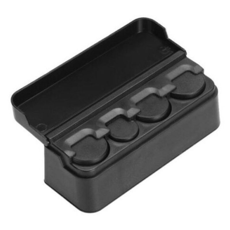 DOBO Portamonete da auto 4 vani con coperchio per monete da 0,10 0,...