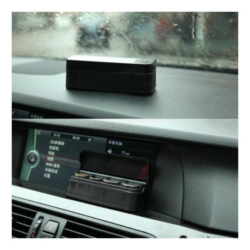 DOBO Portamonete da auto 4 vani con coperchio per monete da 0,10 0,...