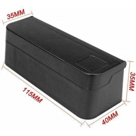 Portamonete da auto 4 vani con coperchio per monete da 0,10 0,20 0,50 1 Euro