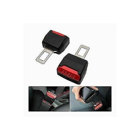 2x Ganci universali cinture di sicurezza estensione prolunga disattiva l'allarme