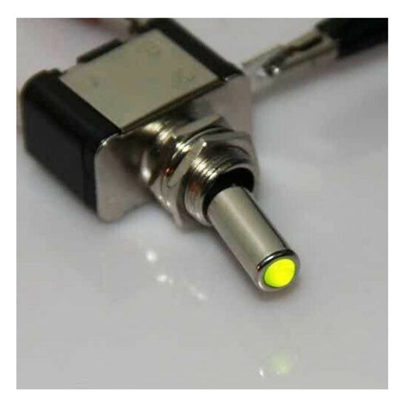 DOBO Interruttore a leva in alluminio con spia LED rosso ON/OFF LA-...