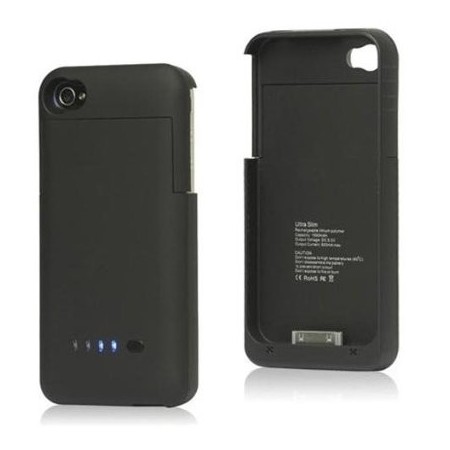 custodia cover carica batteria esterna supplementare apple iphone 4 4s 1900 mah