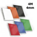 5x Quaderni spirale MONOCROMO by Pigna A4 tinta unita 80g quadretti da 4mm - 4M