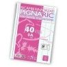 Pigna 40x Fogli di ricambio rinforzati raccoglitori righe prima sec...