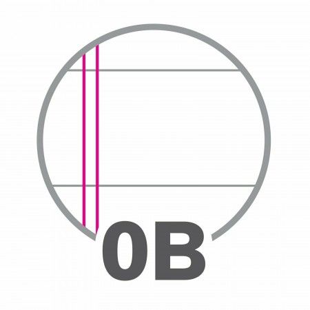 40x Fogli di ricambio rinforzati per raccoglitori righe A4 terza elementare 0B