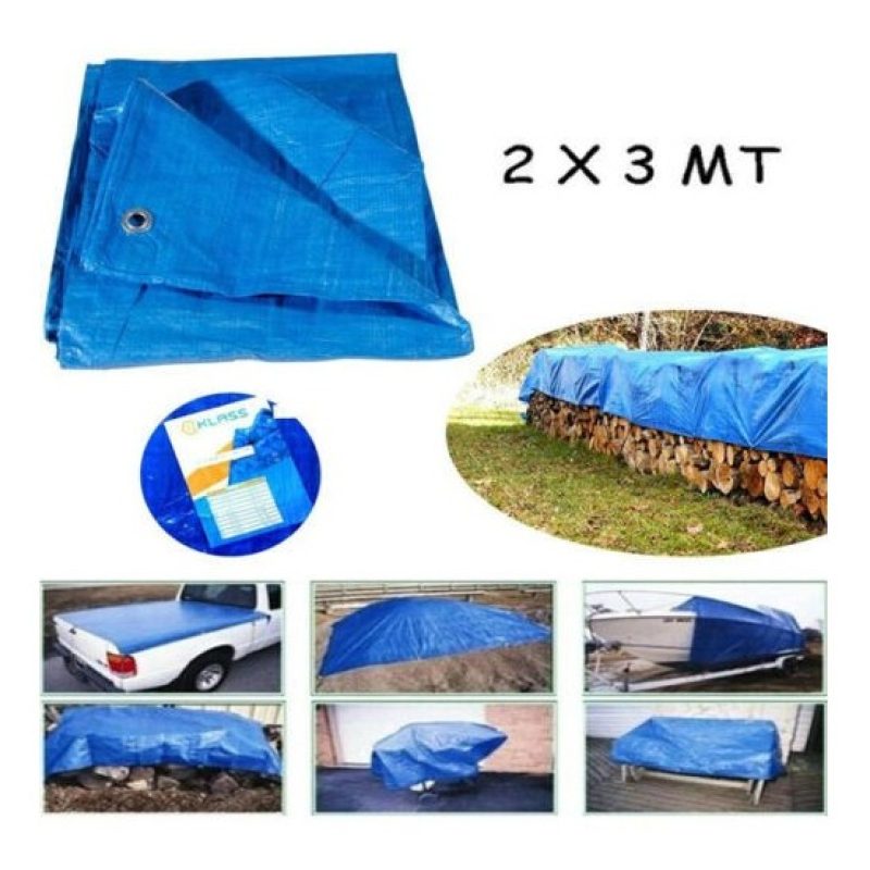 DOBO Telo occhiellato copertura blu antigelo impermeabile antistrap...