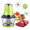 Mini tritacarne verdure elettrico con contenitore 2L verde multifunzione cucina