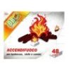 DOBO 48x Diavolina cubetti accendi fuoco istantaneo camino barbecue...