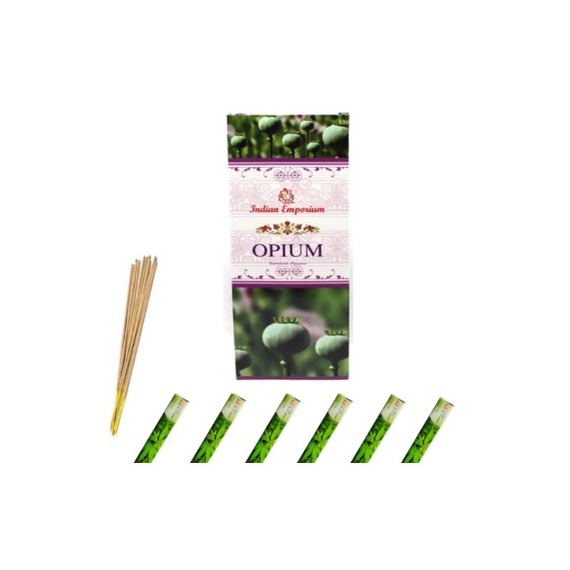 120x Bastoncini incenso opium 6 pacchetti profumo ambiente aroma purifica