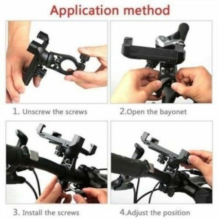 Porta telefono cellulare smartphone bici supporto bicicletta moto universale 360