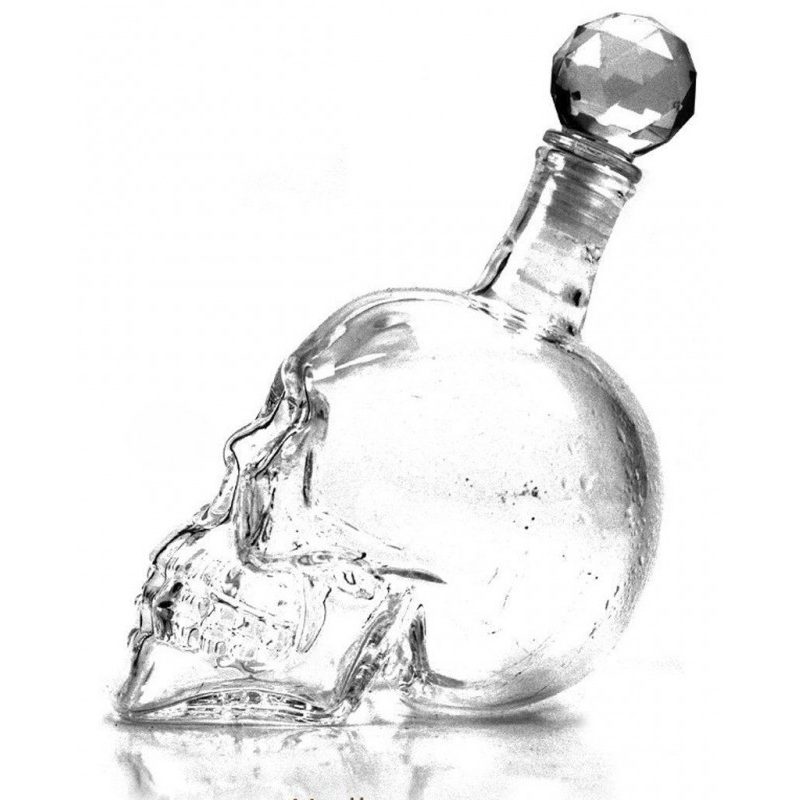Caraffa di Vetro a Forma di Teschio Crystal Head skull per liquore whisky e vodka e bevande in genere - 550ml