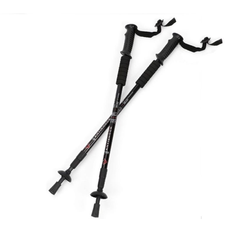 DOBO 2x bastoni trekking escursione antishock telescopico alluminio...