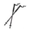 DOBO 2x bastoni trekking escursione antishock telescopico alluminio...