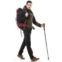 2x bastoni trekking escursione antishock telescopico alluminio 64 135cm