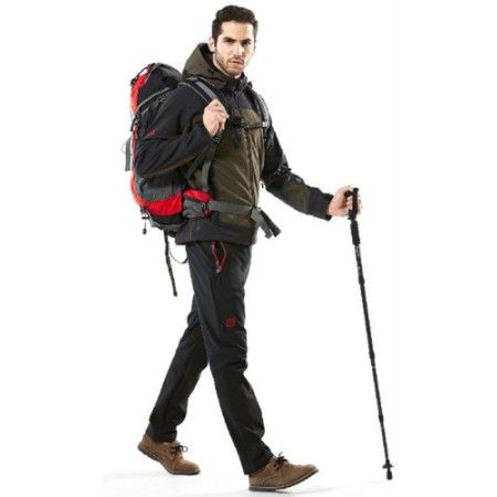 2x bastoni trekking escursione antishock telescopico alluminio 64 135cm