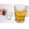 Boccale birra teschio Skull Shot Boccale in vetro a forma di Teschio per birra - 500ml