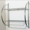 DOBO Mensole con portasciugamani da bagno 5x26.5x55 Cm due ripiani ...