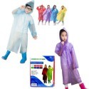 Poncho per bambini impermeabile con cappuccio dai 7 ai 10 anni riutilizzabile