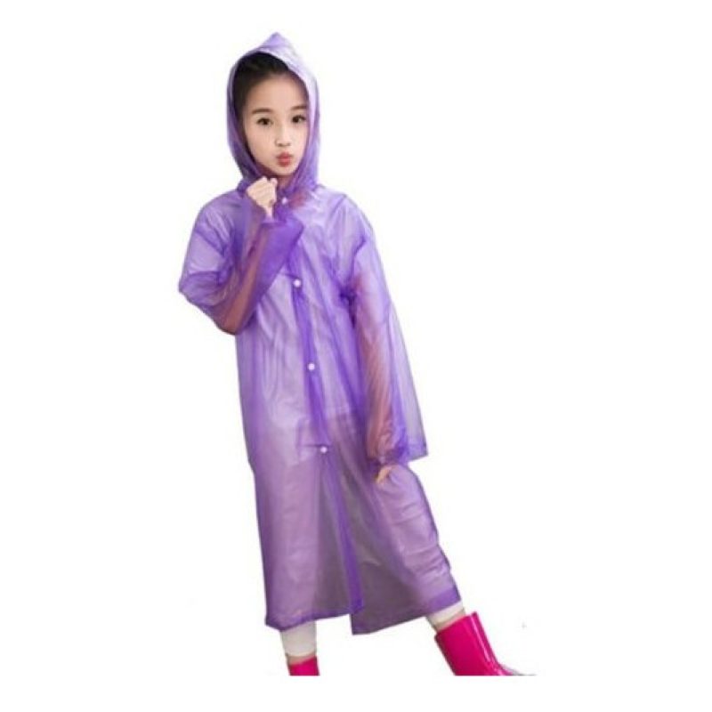 DOBO Poncho per bambini impermeabile con cappuccio dai 7 ai 10 anni...