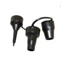 Pompa portatile elettrica gonfia e sgonfia con adattatore da rete 220V e accendisigari 12V ottima per canotti materassini