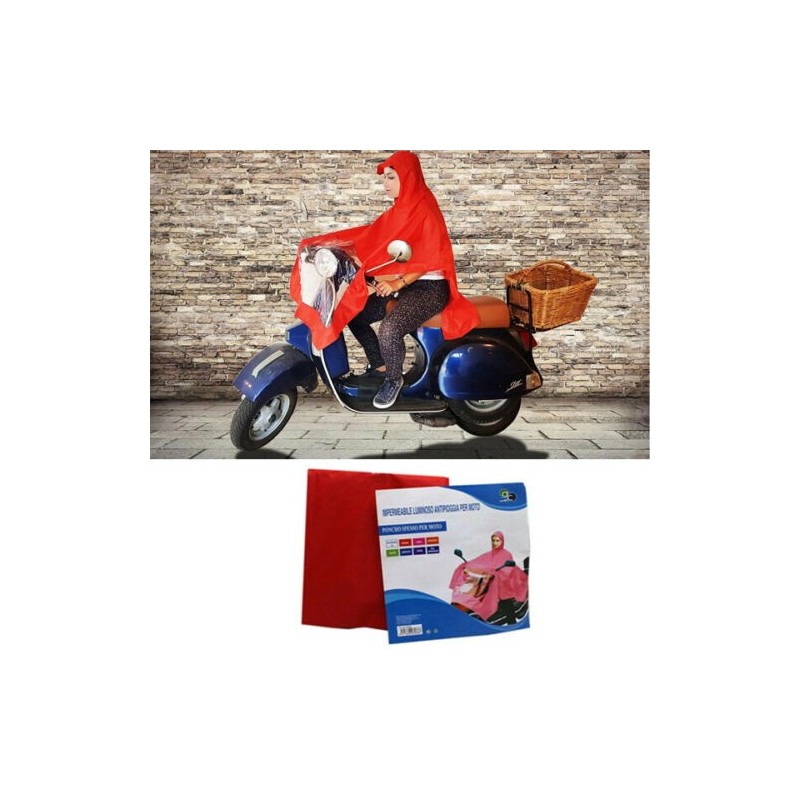 DOBO Poncho per moto anti pioggia motorino impermeabile riutilizzab...