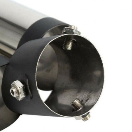 Terminale scarico silenziatore per marmitta universale 17Cm canna singola 7.5Cm