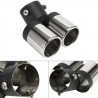 DOBO Terminale scarico silenziatore per marmitta universale 17Cm ca...