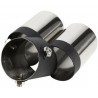 DOBO Terminale scarico silenziatore per marmitta universale 17Cm ca...