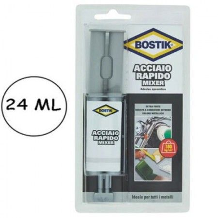 Acciaio rapido Bostik colla adesivo epossidico extra forte mixer 24 ml metalli