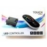 Telecomando e centralina per striscia Led RGB 12/24 DC - Telecomando con funzioni touch per cambio colore e tonalità