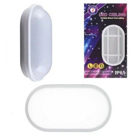 Pannello led luminoso salva energia 27x14x8 cm ovale muro Led ceiling IP65 casa