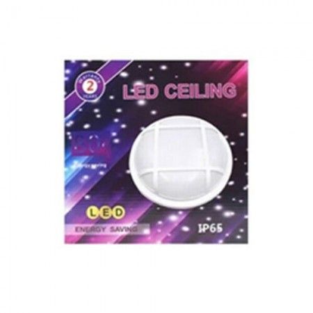 Led luminoso tondo lampada soffitto parete 22x6 cm 6500K luce casa interno IP65