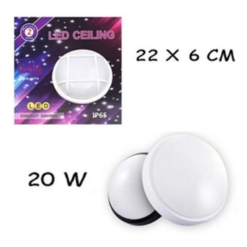 DOBO Led luminoso tondo lampada soffitto parete 22x6 cm 6500K luce ...