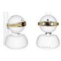 Telecamera IP asteroide LF6910 2 antenne bianco controllo remoto smart camera