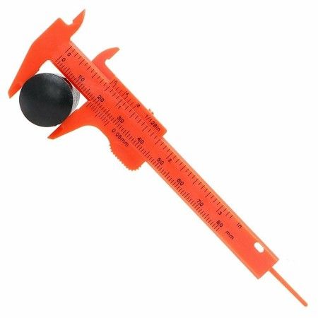 2 PEZZI calibro plastica Set misurazione strumento Righello profondità 150 75 mm