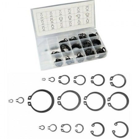 Set 300 anelli elastici rondelle bloccaggio coppiglie rondella snapring C-clip