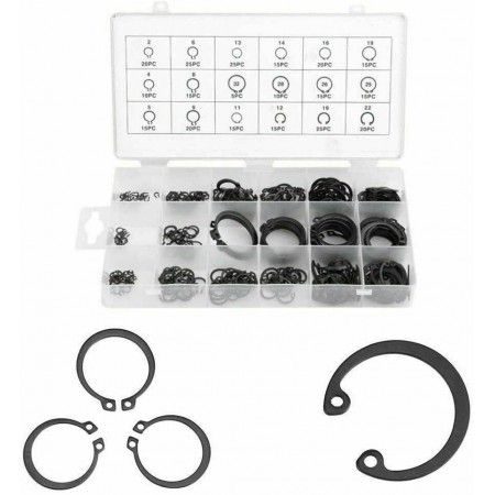Set 300 anelli elastici rondelle bloccaggio coppiglie rondella snapring C-clip