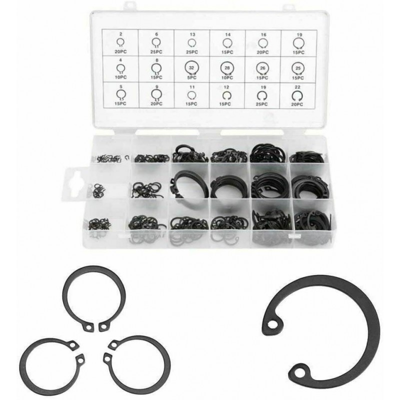 DOBO Set 300 anelli elastici rondelle bloccaggio coppiglie rondella...