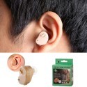 Mini apparecchio acustico auricolare amplificatore di suoni suono udito orecchio