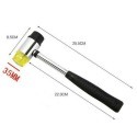 Martello doppia faccia 30, 35, 40 mm lavoro multifunzionale gomma nylon lavoro