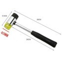 Martello doppia faccia 30, 35, 40 mm lavoro multifunzionale gomma nylon lavoro