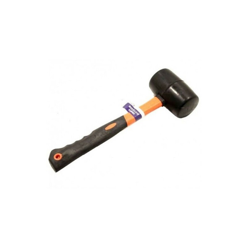 Martello mazzetta testa in gomma nera manico antiscivolo lavori edili mazzuola