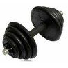 DOBO Set 2 manubri dischi kit allenamento completo 20kg pesi bilanc...
