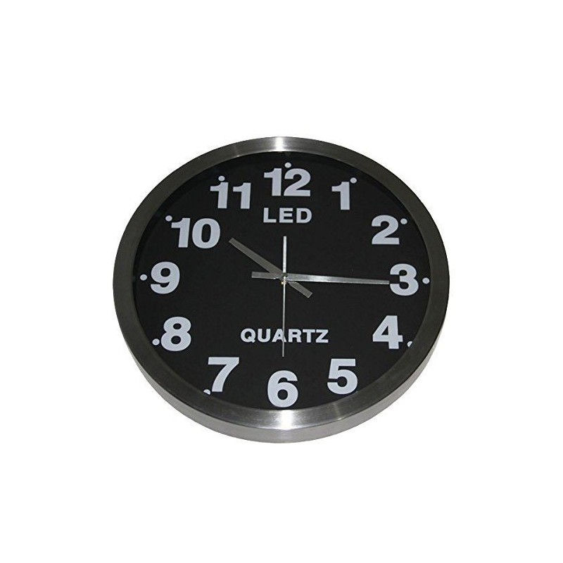 Orologio Da Parete In Vinile Con LED – 12 Pollici, Luci Regolabili 7 Colori, Telecomando, Silenzioso, Riciclato, Regalo Originale - 3