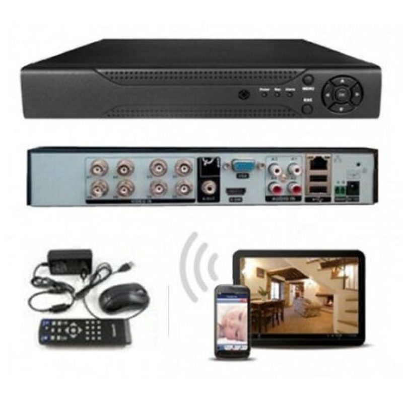 DOBO DVR 8 canali 26x20x4.3 Cm AHD HDMI HD H.264 Mouse Telecomando ...