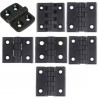 Iron 2x Cerniera in plastica ABS nero porte mobili anti ruggine cus...