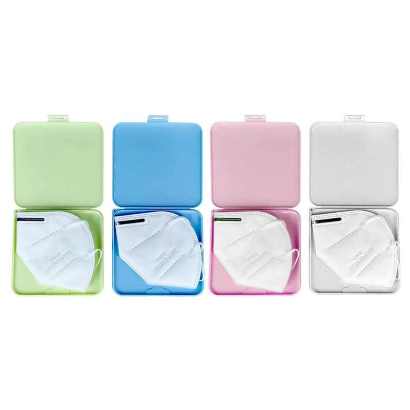 DOBO 5x Porta mascherina custodia 13x13x2cm case portamascherina ma...